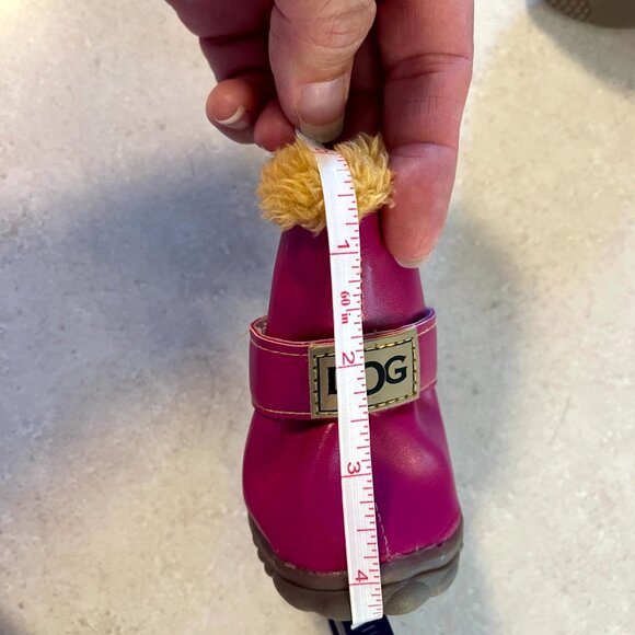 Dog Booties size small Pink and Brown Ugg Style - Picture 7 of 8